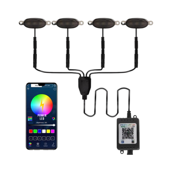 DRL Parrilla RGB Bluetooth 5 Leds