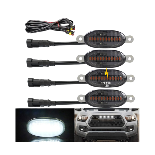 DRL Parrilla RGB Bluetooth 4 Leds