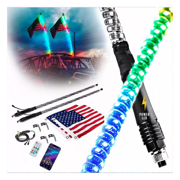 Antena LED RGB 91cm 1 pieza - Imagen 4