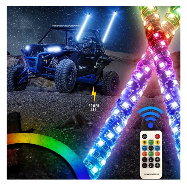 Antena LED RGB 122cm 1 pieza - Imagen 8