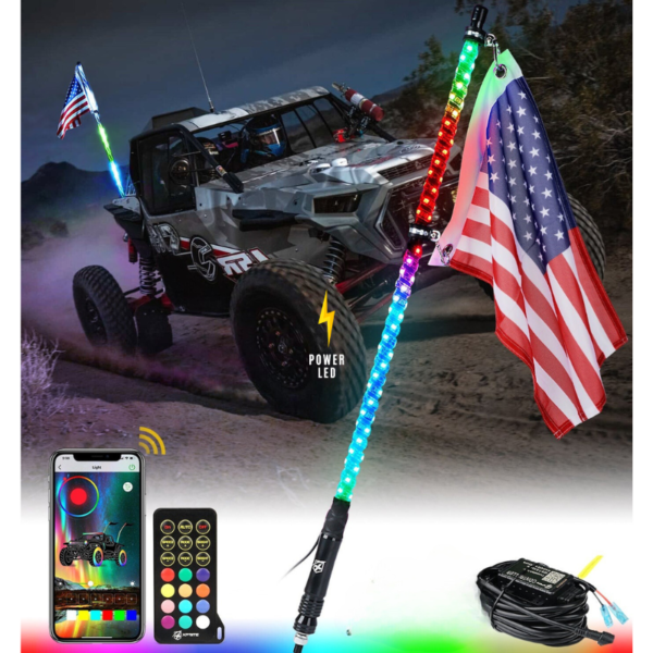 Antena LED RGB 122cm 1 pieza - Imagen 7