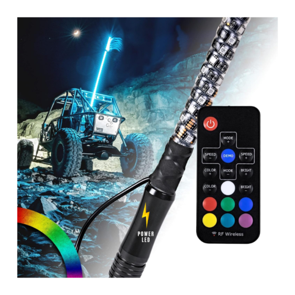Antena LED RGB 91cm 1 pieza - Imagen 3
