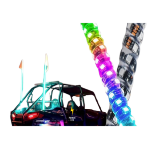 Antena LED RGB 122cm 2 piezas
