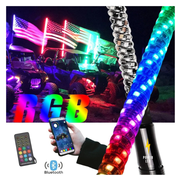 Antena LED RGB 91cm 1 pieza - Imagen 2