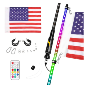 Antena LED RGB 122cm 1 pieza