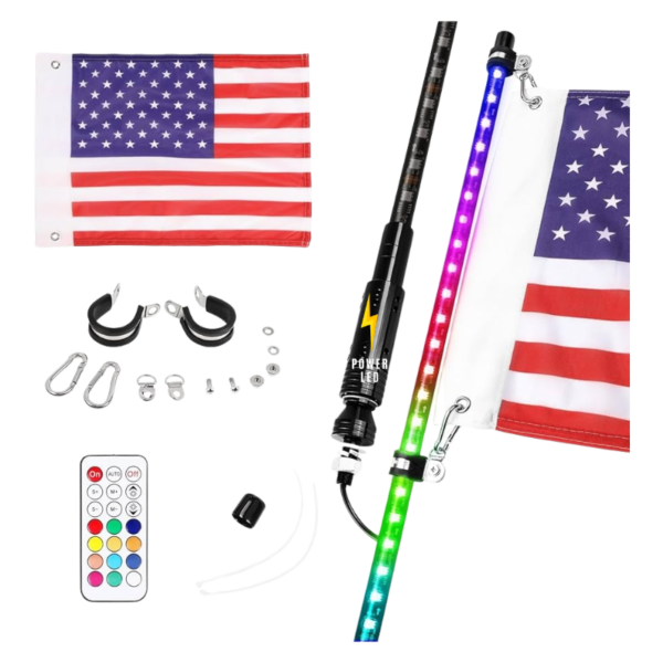 Antena LED RGB 91cm 1 pieza - Imagen 5